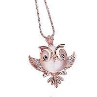Algopix Similar Product 19 - Gbell Girls Cute Crystal Owl Long