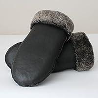 Algopix Similar Product 6 - Mens Shearling Sheepskin Leather Fur