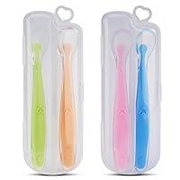 Algopix Similar Product 5 - 4 Pack Baby Spoons BPA Free Kirecoo