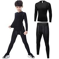 Algopix Similar Product 19 - TERODACO Boys Thermal Underwear 2 PCS