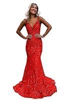Algopix Similar Product 8 - Lbrnk Womens Plus Size Red Sequin
