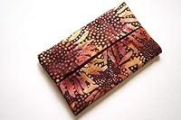 Algopix Similar Product 3 - Batik Fabric Travel Size Tissue Holder