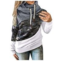 Algopix Similar Product 20 - SALIFUN Women Funnel Neck Hoodies