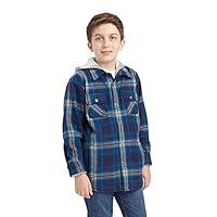 Algopix Similar Product 11 - ARIAT Boy's Hannoch Shirt Jacket Blue XL