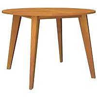 Algopix Similar Product 5 - vidaXL Solid Wood Round Patio Table 