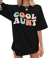 Algopix Similar Product 20 - Cool Aunt Shirt for Women Cute Auntie