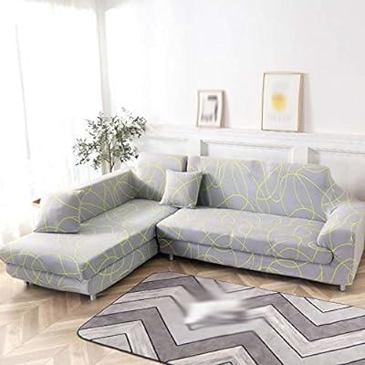 Best Deal for Sofa Cover Slipcover Polyester Non Slip Foam U-Shaped Seat