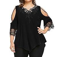 Algopix Similar Product 12 - Women Plus Size Lace Embellished Off