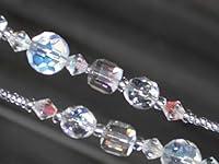 Algopix Similar Product 13 - Eyeglass Chain Clear Crystal Faceted