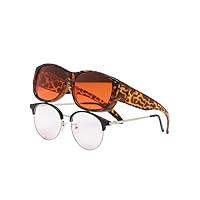 Algopix Similar Product 12 - Fit Over Vintage Polarized Sunglasses 
