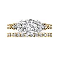 Algopix Similar Product 14 - Yellow 14k Gold Solitaire with Accents
