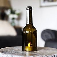 Algopix Similar Product 9 - Cut Wine Bottle 8 Inches Tall