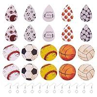 Algopix Similar Product 19 - Craftdady 10 Pairs Sport Theme Leather