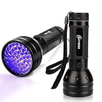 Algopix Similar Product 8 - Escolite 2 Pack UV Flashlight Black