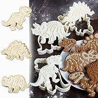 Algopix Similar Product 11 - Dinosaur Cookie Cutters for Kids By