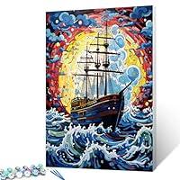 Best Deal for Paint by Numbers for Kids Ages 8-12 Girls - Retro Train