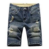 Algopix Similar Product 8 - Mens Ripped Distressed Jean Shorts