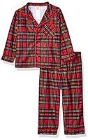 Algopix Similar Product 17 - Little Me Baby Boys Xmas Plaid Pajamas