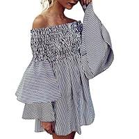 Algopix Similar Product 19 - Womens Off Shoulder Floral Mini Dress
