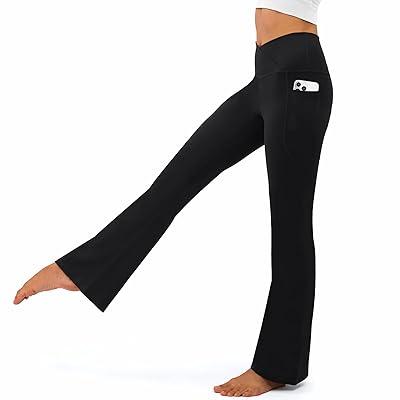 Best Deal for DLOODA Women's Flare Leggings with Pockets-V Crossover-High
