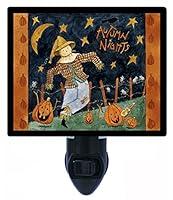 Algopix Similar Product 3 - Night Light Autumn Nights Scarecrow