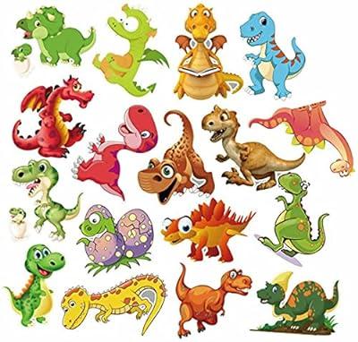 Best Deal for HTLC Dinosaur Stickers For Kids,20 PCS Dinosaur Thick Gel