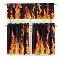 Algopix Similar Product 2 - ZOUTAIRONG Fire Window Curtain and