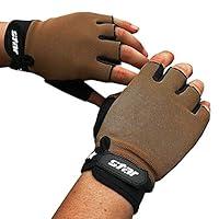 Algopix Similar Product 16 - Toimothcn Men Cycling Fingerless Gloves