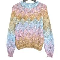 Algopix Similar Product 3 - Knit sweater for women S oversized