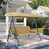 Algopix Similar Product 17 - 3seat Patio Swing for Adults Outdoor