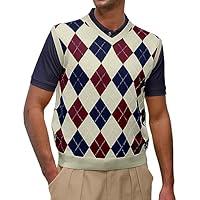 Algopix Similar Product 20 - VNeck Argyle Golf Sweater Vests 