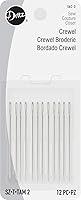 Algopix Similar Product 2 - Dritz 56C2 Crewel Hand Needles Size 2