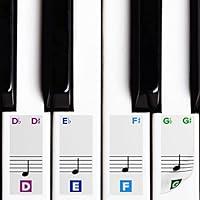 Algopix Similar Product 14 - Color Piano Stickers for Keys