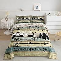 Algopix Similar Product 8 - Manfei Happy Camping Comforter Set