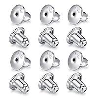 Algopix Similar Product 8 - Catinee 6 Pair 14K Plated White Gold