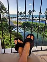 Algopix Similar Product 6 - Black Flip-Flop Slippers