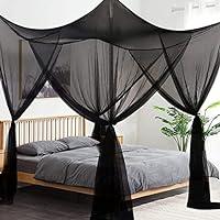 Algopix Similar Product 13 - Mosquito Net for Bed Canopy 4 Corner