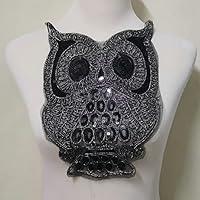 Algopix Similar Product 15 - Sequins Patch Leopard Head DIY Clothes