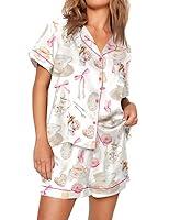 Algopix Similar Product 2 - Womens Cute Print Pajamas Shorts Set