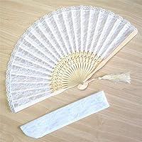 Algopix Similar Product 7 - 83Japanese Chinese fan white lace fan
