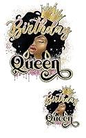 Algopix Similar Product 5 - World of patches 2 Pcs Birthday Queen