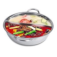 Algopix Similar Product 18 - Stainless Steel Hot Pot with Divider