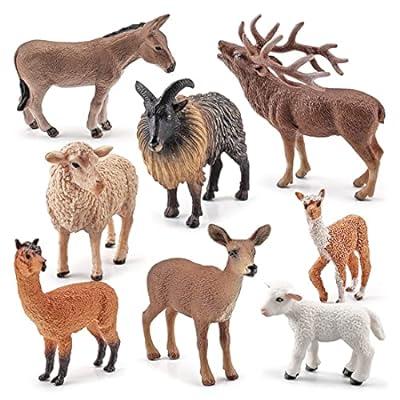 Best Deal for XIAOKEKE Animal Figures, Animals Figures Toys, 8Pcs, Deer