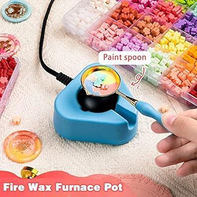 Best Deal for Electric Wax Seal Warmer Wax Seal Stamp Kit with Furnace