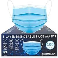 Algopix Similar Product 9 - 2Box 100 PCS Blue Disposable Face