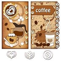 Algopix Similar Product 9 - GLOBLELAND Coffee Page Cutting Dies for