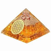 Algopix Similar Product 13 - Citrine Crystal Orgone Pyramid EMF
