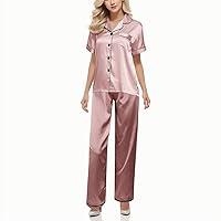 Algopix Similar Product 14 - HICItro Womens Satin Pajamas Set 2