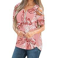 Algopix Similar Product 17 - Women Summer Short Sleeve Tunic Strappy
