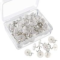 Algopix Similar Product 10 - KUUQA Upholstery Twist Pins Clear Heads